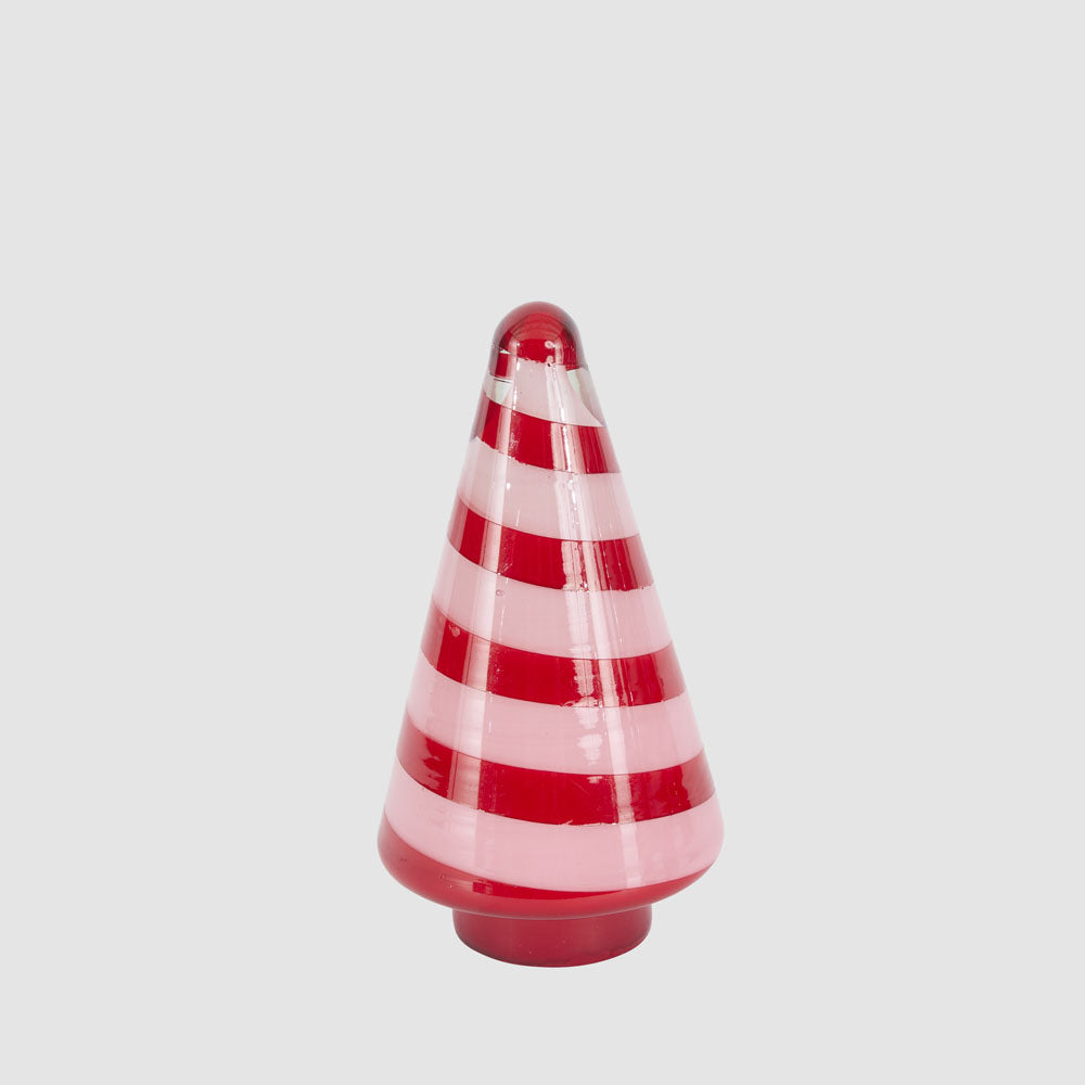 Ciao Bella Red & Pink Glass Cone Tree Small