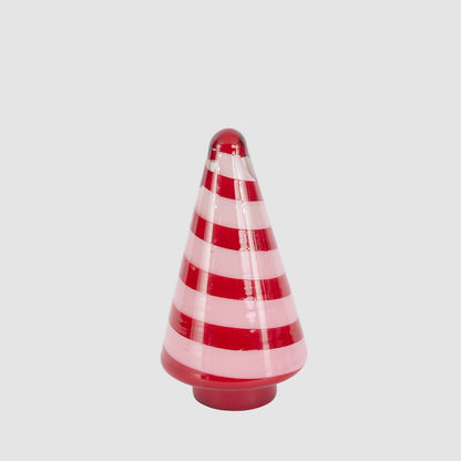 Ciao Bella Red & Pink Glass Cone Tree Small